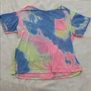 Shein tye dye crop tshirt